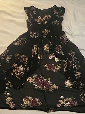 Fairy goth floral cover up